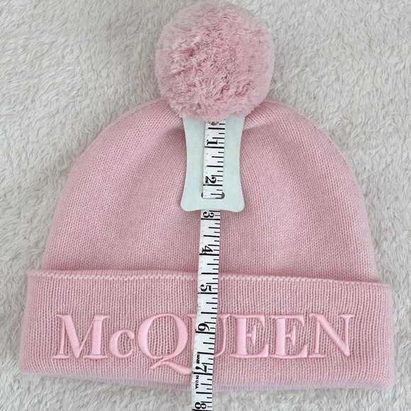 Alexander McQueen Beanie Pink Pompom Wool & Cashmere main image 12